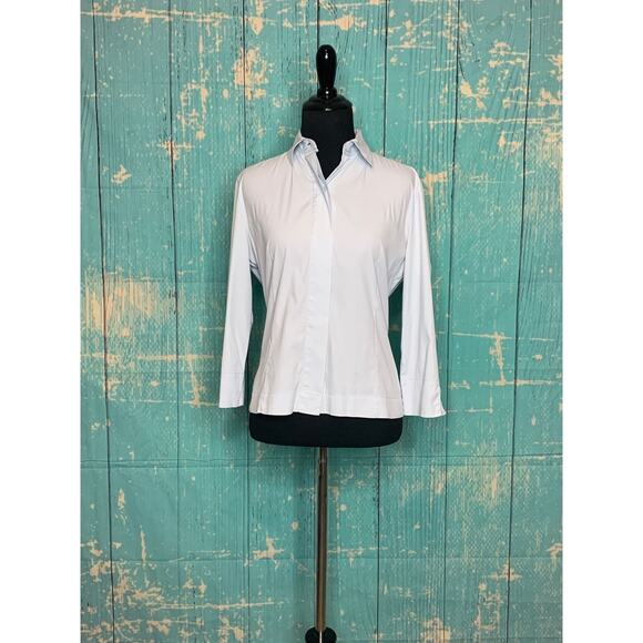 Clara Cottman light blue buttoned shirt size 40/10 - L - Picture 8 of 9
